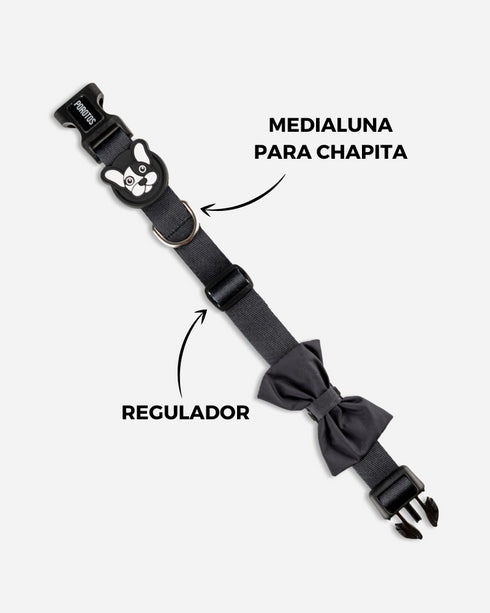 Collar con Moño Negro