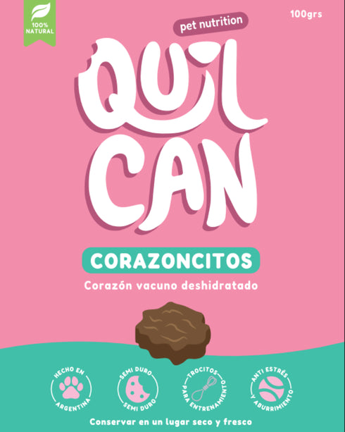 Corazoncitos QuilCan - Snacks 100grs