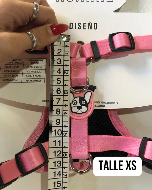 Arnes Doble Agarre Rosa