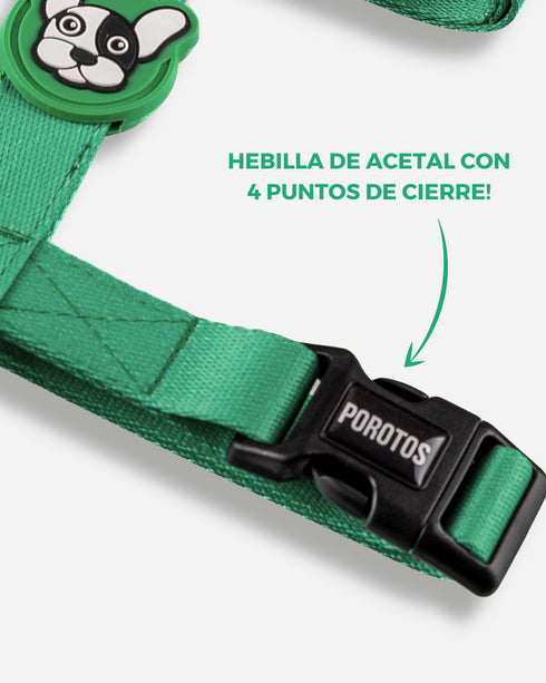 Pretal Doble Agarre Verde