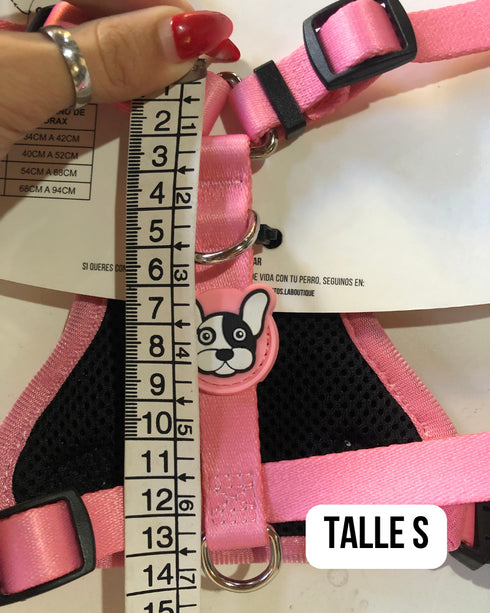 Arnes Doble Agarre Rosa