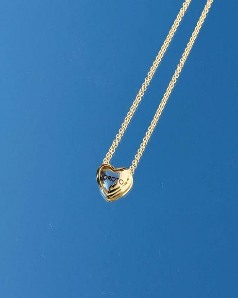 Cadena Corazón Acero Blanco