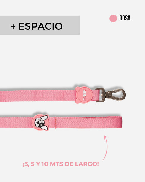 Correa Extra Larga Rosa