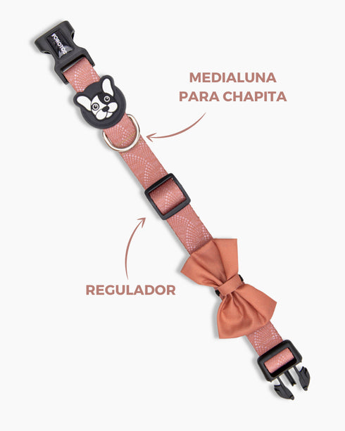 Collar con Moño VULKAN Mocca