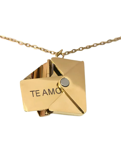 Cadena Carta Acero Dorado