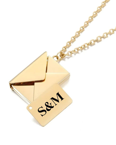 Cadena Carta Acero Dorado