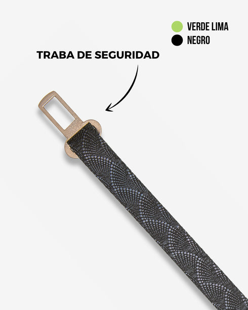 Cinturón de seguridad VULKAN Negro Lima