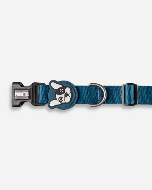 Collar con Moño Azul