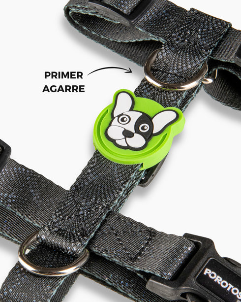 Pretal Doble Agarre VULKAN Negro Lima