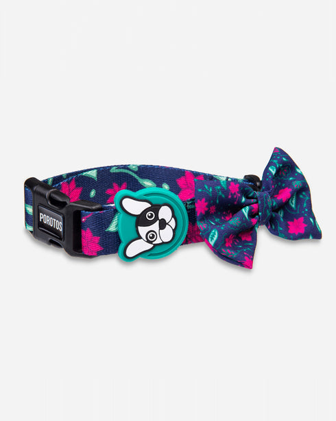 Collar con Moño Floral