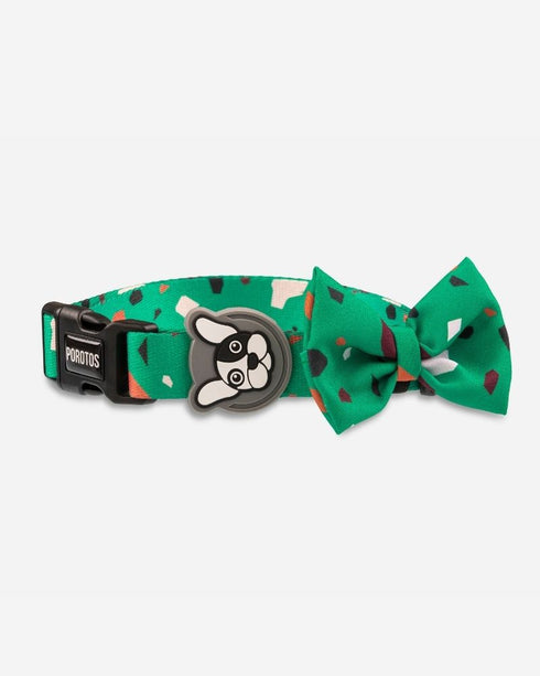 Collar con Moño Rocky Verde