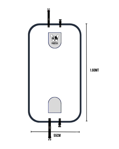 Funda de Asiento Individual *Wavy lines Negro y Verde*