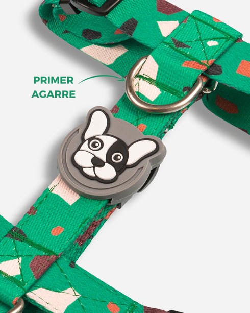 Pretal Doble Agarre Rocky Verde