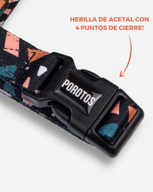 Pretal Doble Agarre Rocky Negro